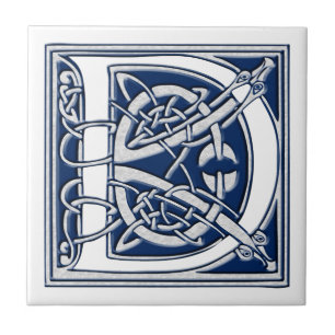 Celtic D Monogram Tile
