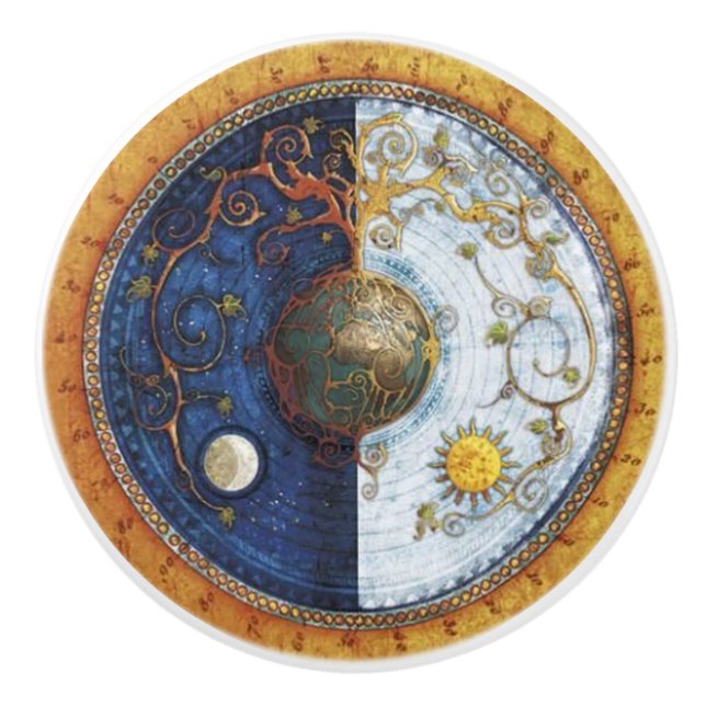 Celtic Design Door or Drawer Knob (Front)