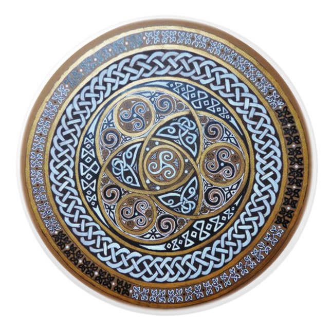 Celtic Design Door or Drawer Knob (Front)