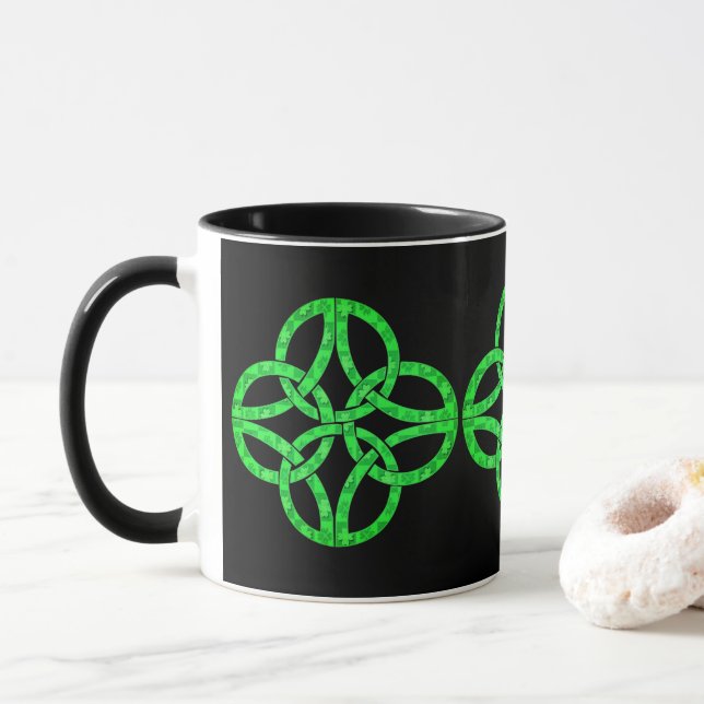 Celtic Design Mug (With Donut)