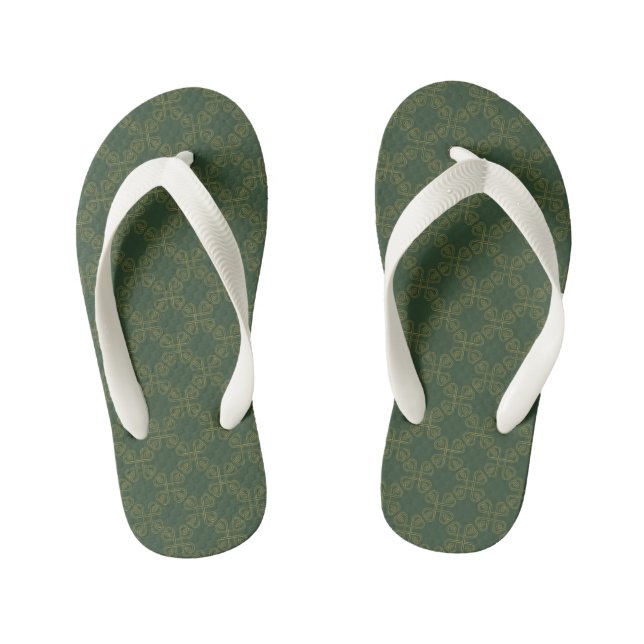 Celtic Design Pattern Kid's Thongs (Footbed)