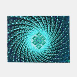 Celtic Diamond Fractal Doormat