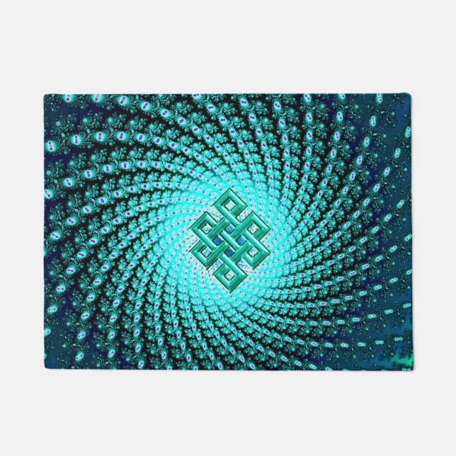Celtic Diamond Fractal Doormat (Front)