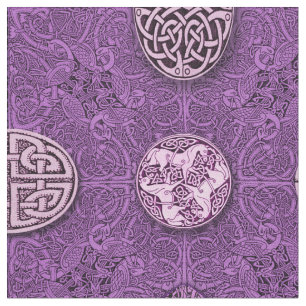 Celtic Dogs, Horses and Birds Fabric