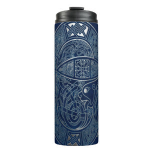 Celtic Dragon Blue Thermal Tumbler