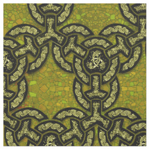 Celtic Dragon Chain in Dark Gold Fabric