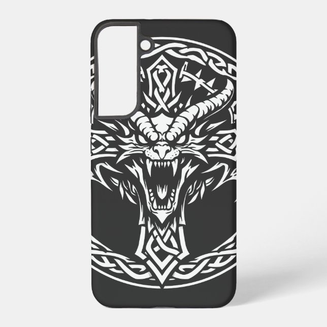 Celtic Dragon Emblem by BurnsInHell Samsung Galaxy S22+ Case (Back)