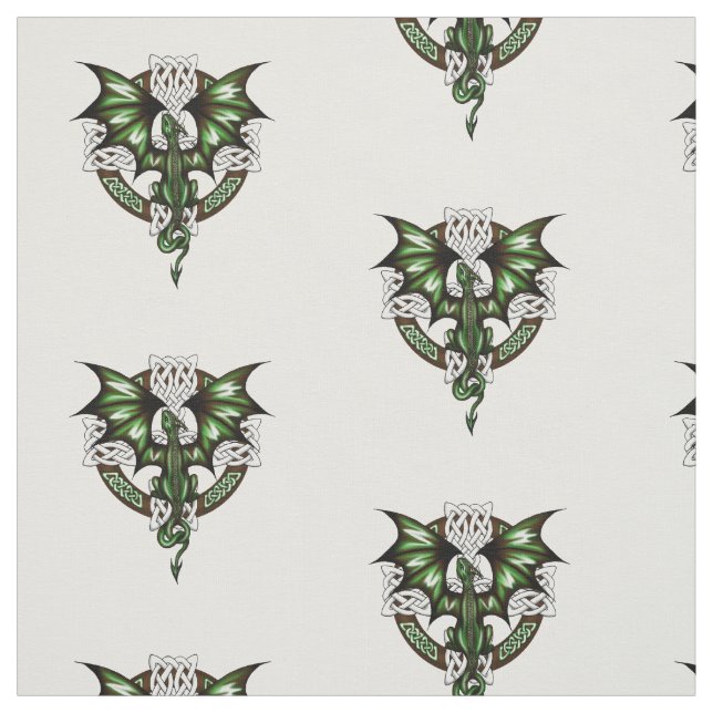Celtic Dragon Fabric (Swatch)