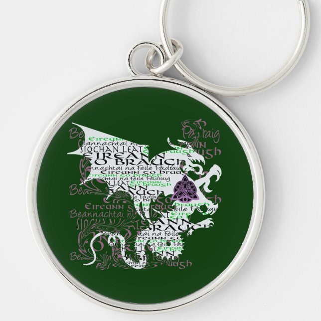 Celtic dragon key ring (Front)