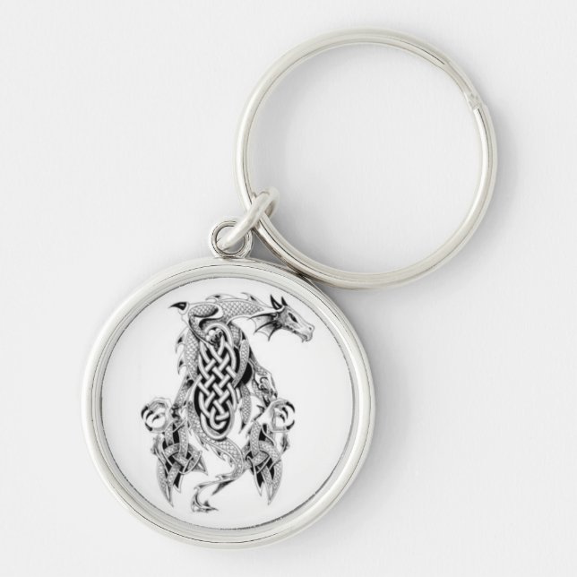 Celtic Dragon Keychain (Front)