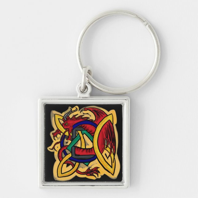 Celtic dragon keychain (Front)