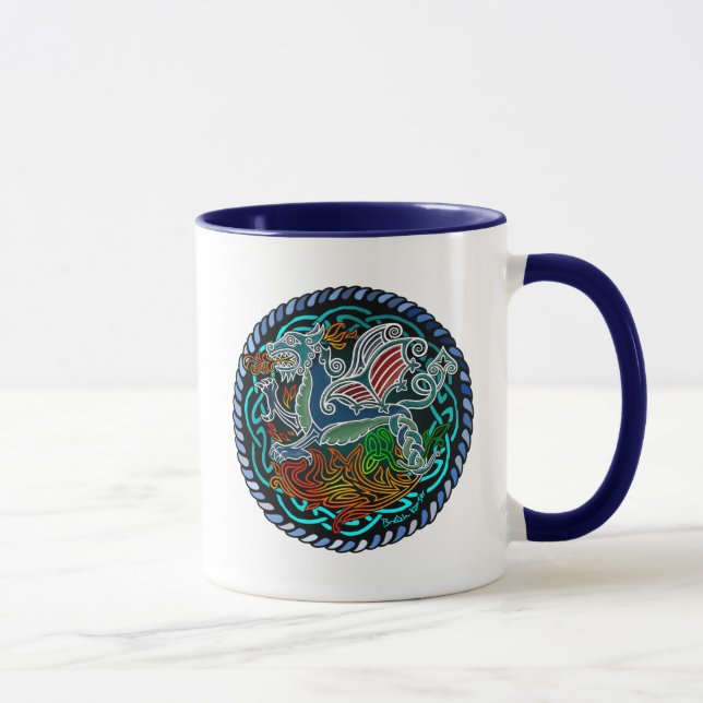 Celtic dragon mug (Right)