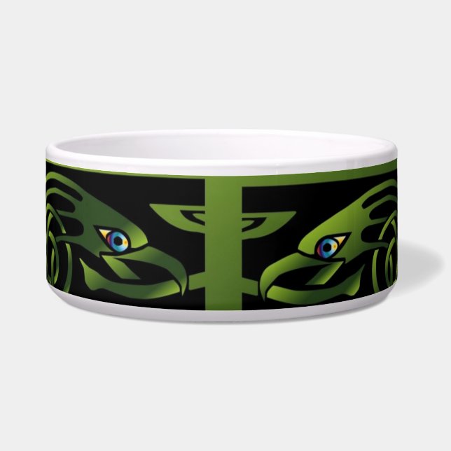 Celtic Dragon Pet Bowl (Front)