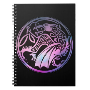 Celtic Dragon Round Notebook