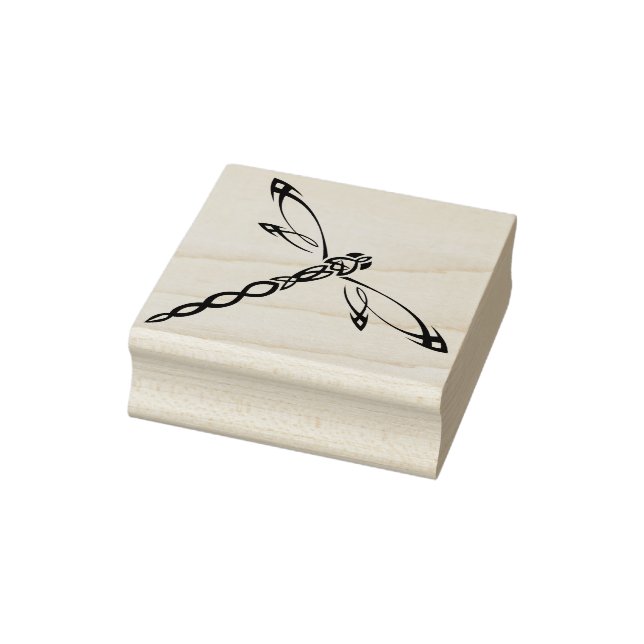 celtic dragonfly art stamp (Stamp)