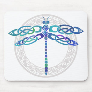 Celtic Dragonfly Mouse Pad