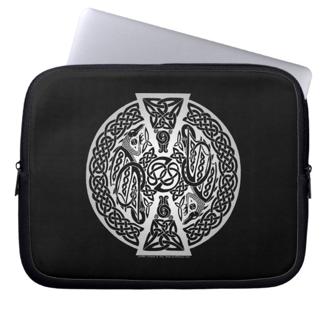 Celtic Dragons Laptop Bag (Front)