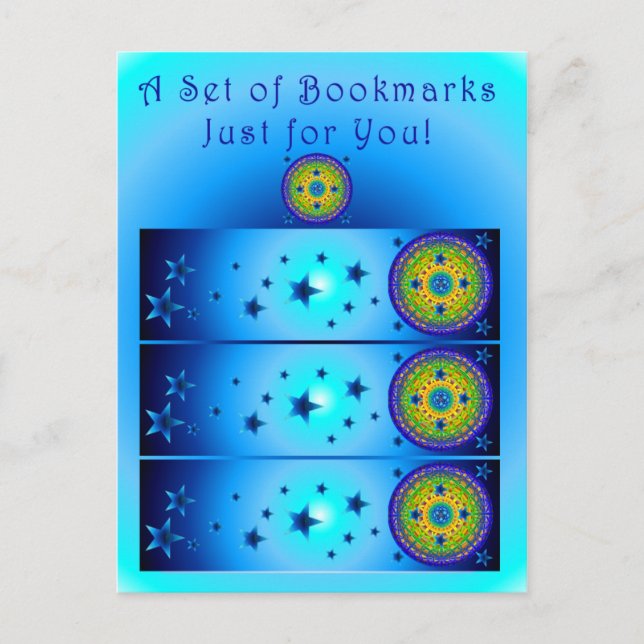 Celtic Earth Orb Bookmark Postcard (Front)