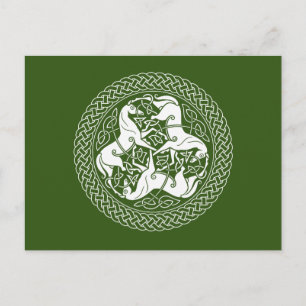 Celtic Epona Knot with Horses Postcard