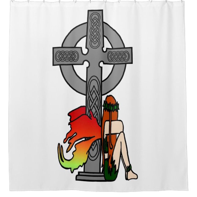 Celtic Faerie Shower Curtain (Front)