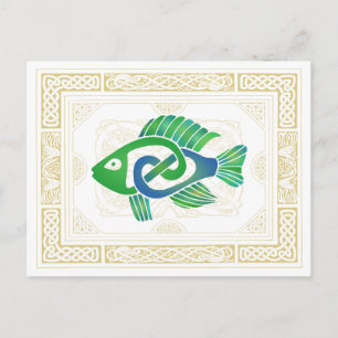 Celtic Fish Postcard