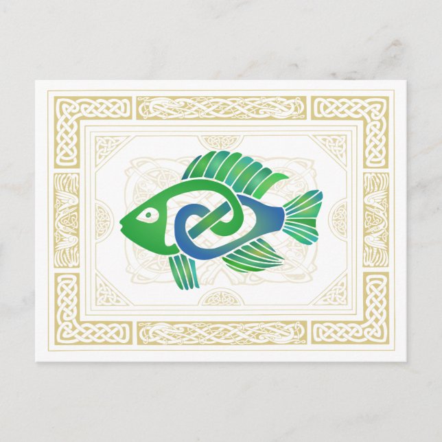 Celtic Fish Postcard (Front)