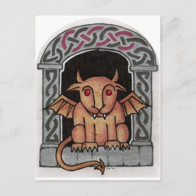 Celtic Gargoyle postcard (Front)