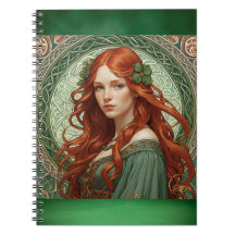Celtic Girl 4 Spiral Notebook