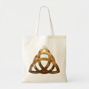 Celtic Gold Trinity Knot Tote Bag