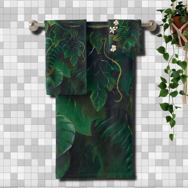 Celtic Green Man Owl Bath Towel Set (Creator Uploaded)