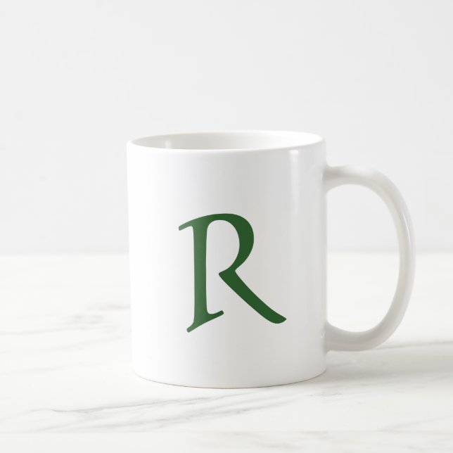 Celtic Green Monogrammed Mug (Right)