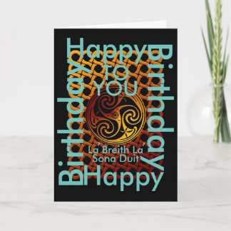 Celtic Happy Birthday To You Greeting Card