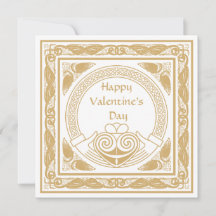 Celtic Happy Valentine's Day with Irish Claddagh