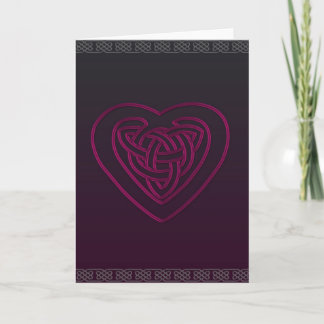 Celtic Heart Card