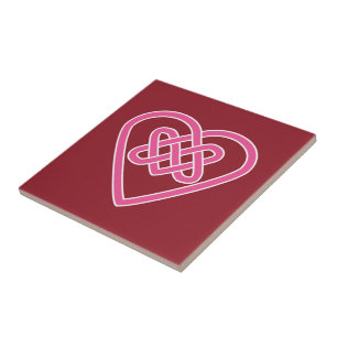 Celtic Heart Ceramic Tile