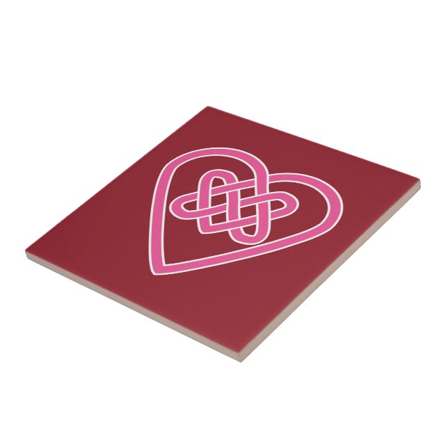 Celtic Heart Ceramic Tile (Side)