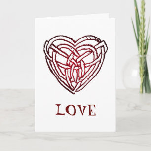 Celtic Heart, LOVE! John 3:16 Christmas Card