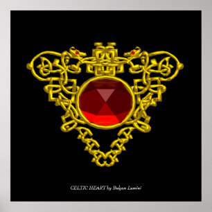 CELTIC HEART POSTER