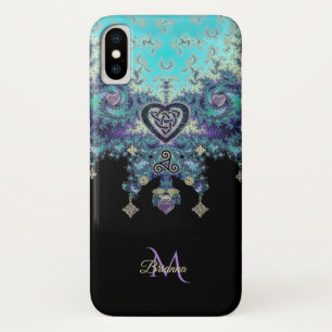 Celtic Heart Triskele Fractal Design iPhone X Case