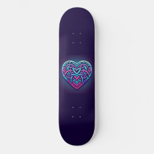 Celtic Heart w/ Dark Blue Skateboard