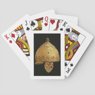 Celtic helmet found at Agris, Charante, 4th centur Playing Cards