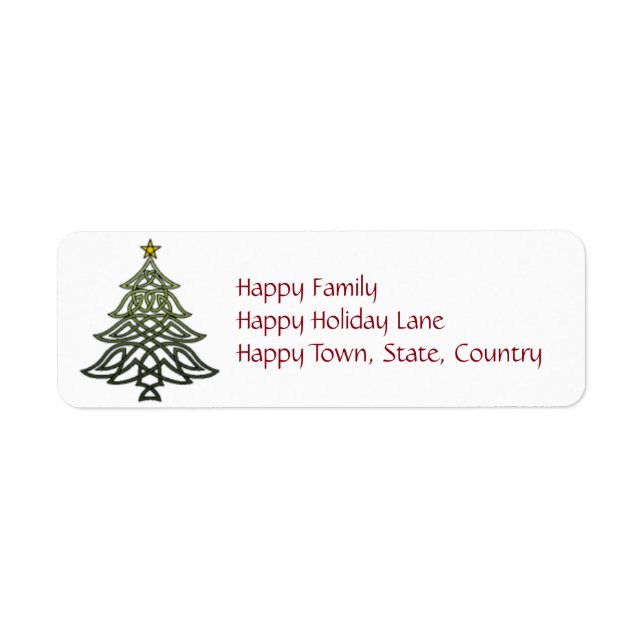 Celtic Holiday Labels (Front)