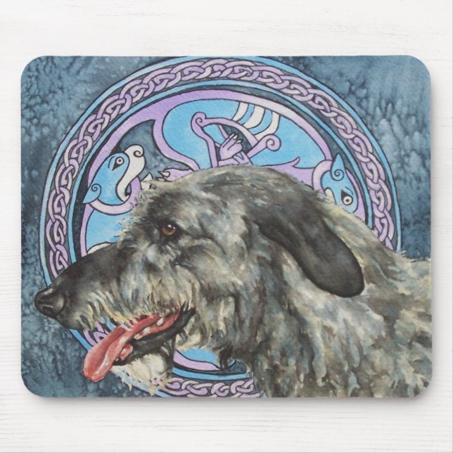 Celtic Hound Mouse Pad (Front)