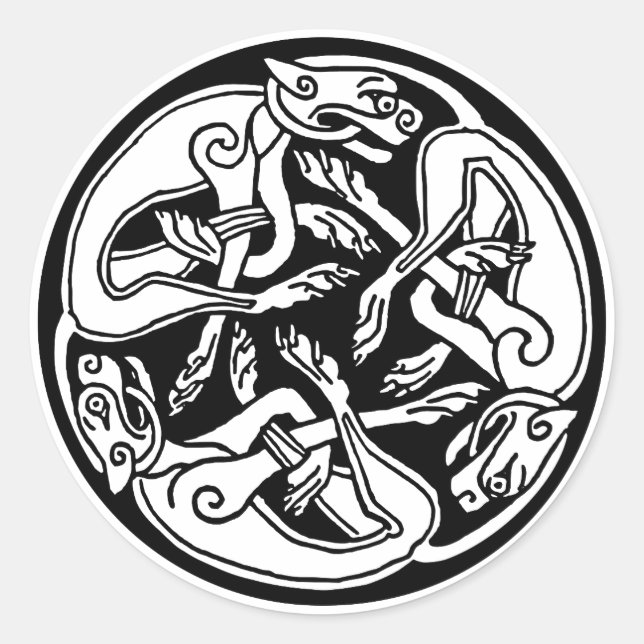 celtic hounds stickers (Front)