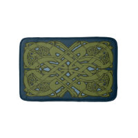 Celtic Hounds Zoomorphic Small Bath Mat