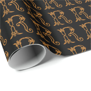Celtic Initial R Wrapping Paper