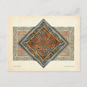 Celtic Interlace Panel Postcard