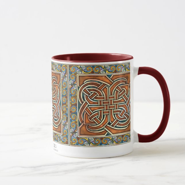Celtic Interlace Panels Mug (Right)