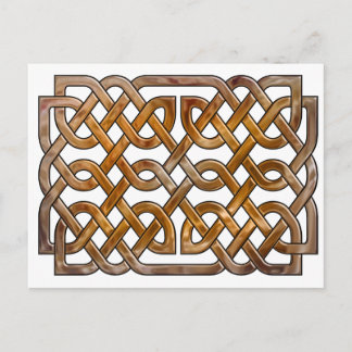 celtic interlaced knotwork postcard