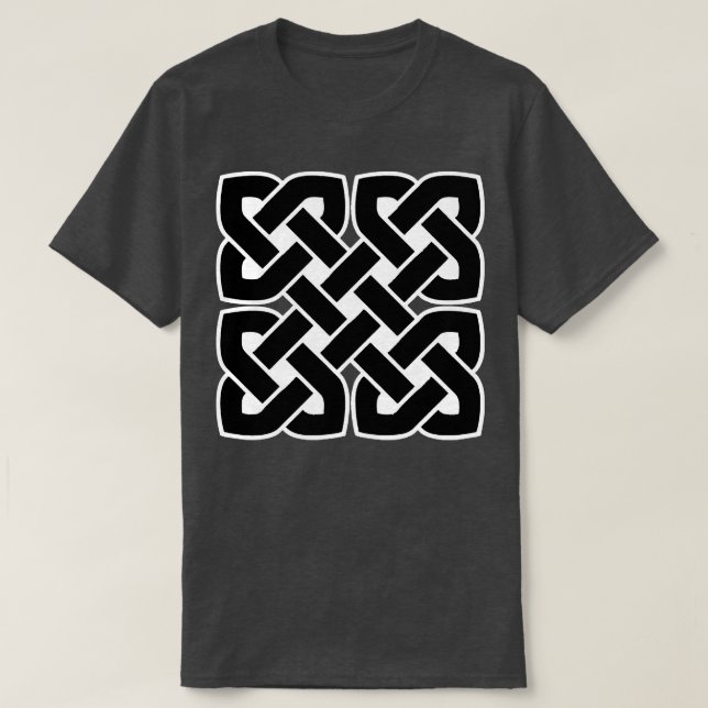Celtic Interwoven Endless Knot Geometric Pattern 1 T-Shirt (Design Front)